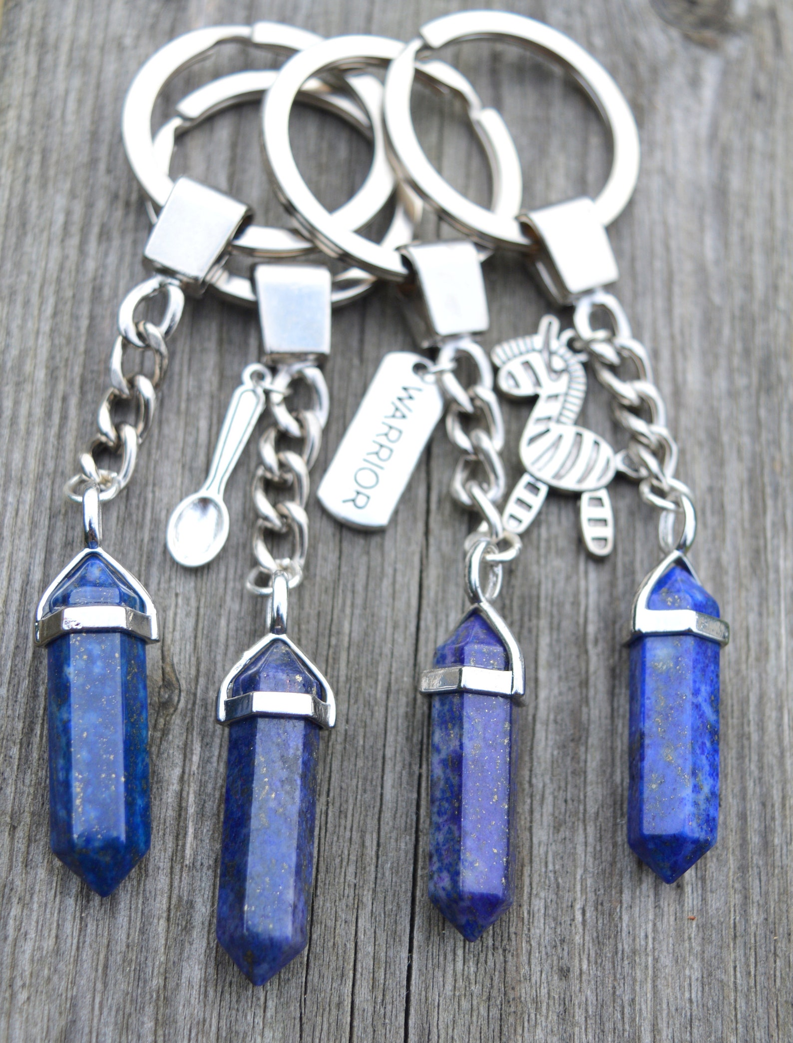 Lapis Lazuli Crystal Pendant Keychain. Caring Spoonie Gift & Etsy