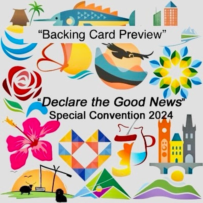 2024 JW Special Convention Pins Zurich Declare The good news image 5