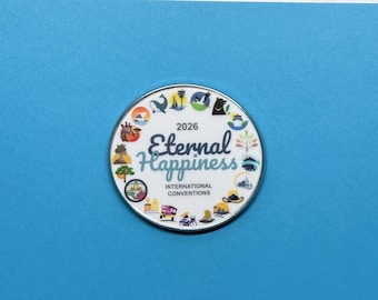 ETERNAL HAPPINESS International Convention Lapel Pins & Tie Bars