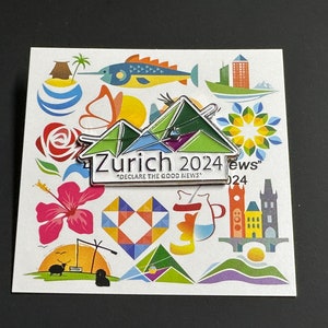 2024 JW Special Convention Pins Zurich Declare The good news image 3