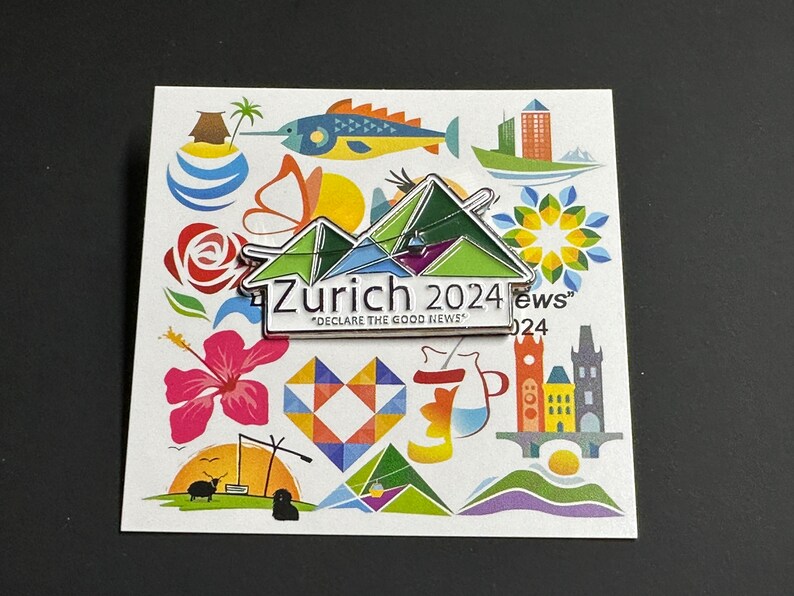 2024 JW Special Convention Pins Zurich Declare The good news image 3