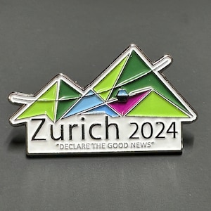 2024 JW Special Convention Pins Zurich Declare The good news image 1