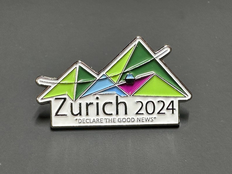 2024 JW Special Convention Pins Zurich Declare The good news image 1