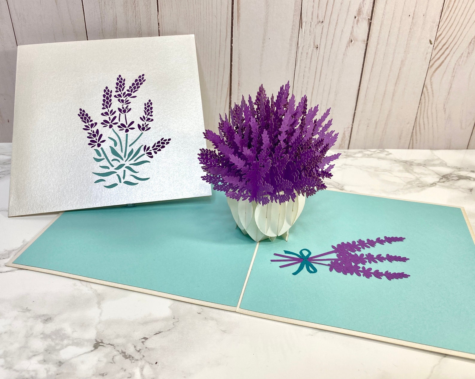 Lavender Quilling Card Handmade Quilled Card Quill Card Etsy Canada