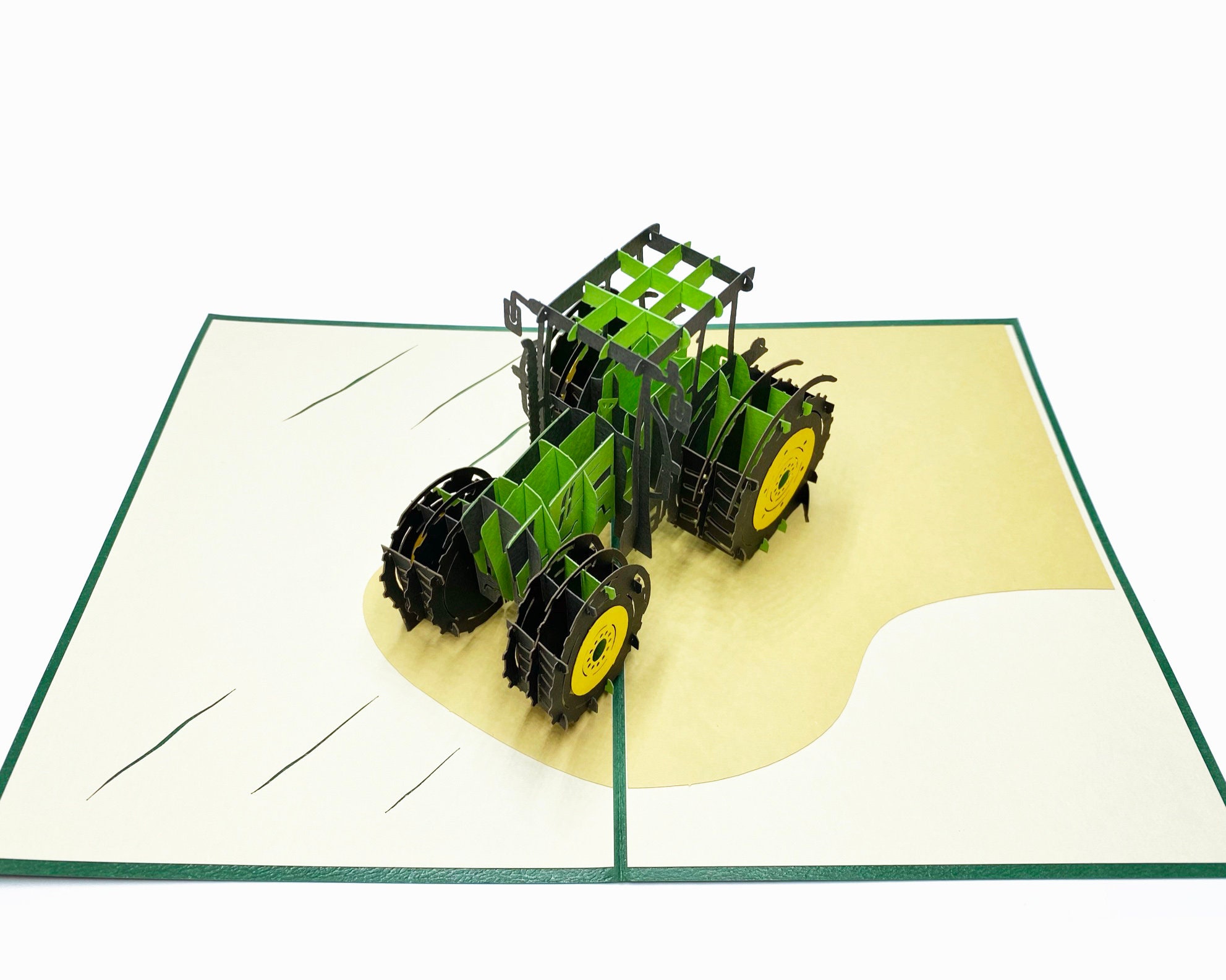 thumbnail image 2 of 3D Tractor Pop Up Greeting Card - Perfect For Father's Day, Birthday & Special Occasions 2 of 12