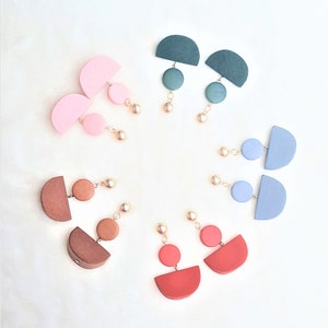 Fashion Wood Earrings, Wooden Dangle Drop Earrings by UrbanFlair