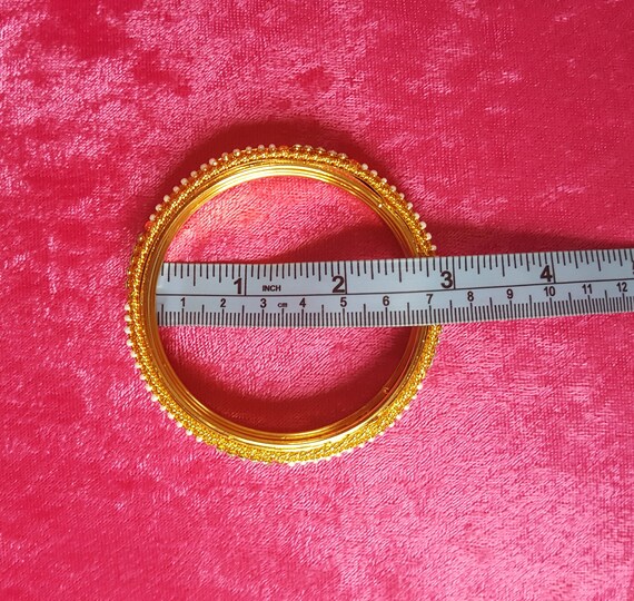 Pearl Beaded Rhinestone Bangle - image 8