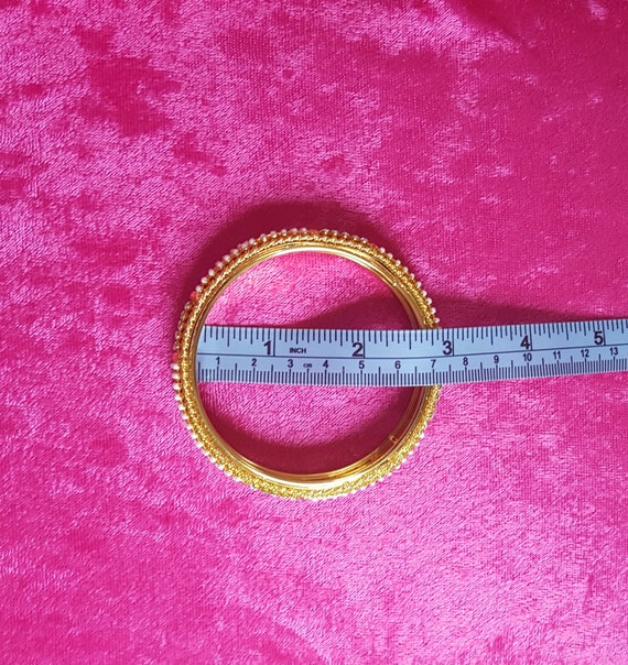 Pearl Beaded Rhinestone Bangle - image 7