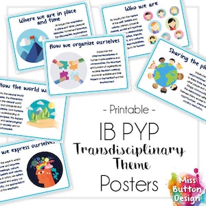 Pósteres imprimibles con temas transdisciplinarios del IB PYP - Paisaje