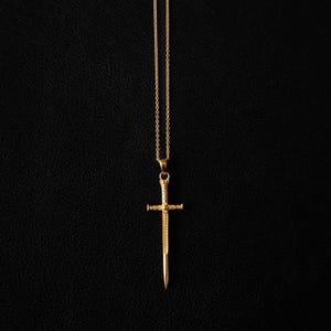 Sacred Sword | Pendant Necklace - Gold