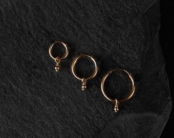 Starseed | Charm Hoop Earrings - Gold