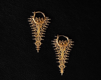 Indonesian | Hoop Earrings - Brass
