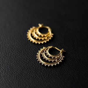 Seeds of Light | Hoop Earrings - Gold