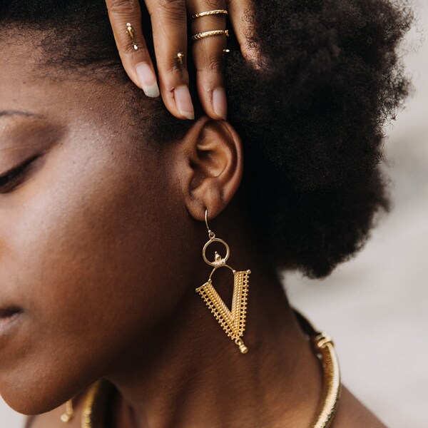 Mythic | Dangle Earrings - Gold