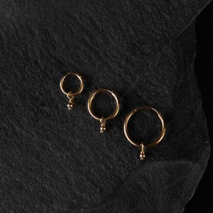 Starseed | Charm Hoop Earrings - Gold