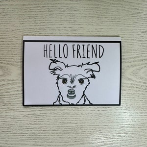 Hello Friend / Jasper the dog / “Heart Dog” Card Collection/ Greeting Card