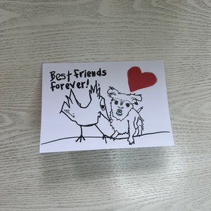 Best Friends Forever / Jasper and Louie / “Heart Dog” Card Collection/ Greeting Card