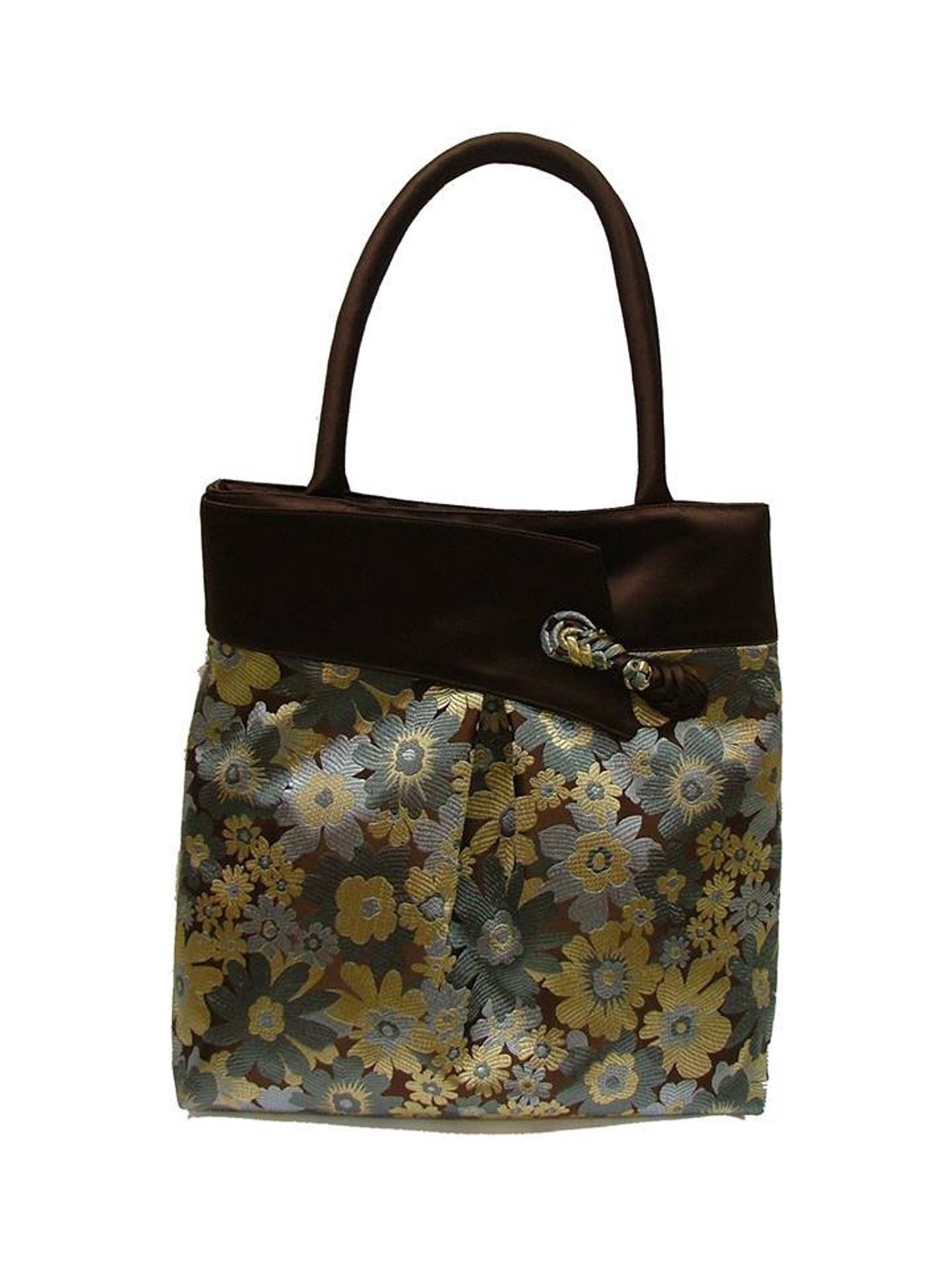 Hand made fashion bag brocade Silk Fabric Shoulder Bag | Etsy