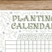 Printable Planting Calendar: Customizable, Hand-lettered & Illustrated ...