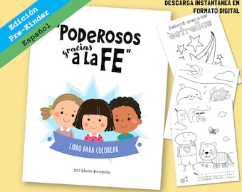 EspaOL- Poderosos Gracias a la Fe Libro para Colorear y de activeidades para ninos