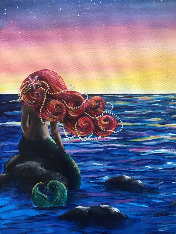 Mermaid Sunset Etsy Mermaid Sunset Etsy