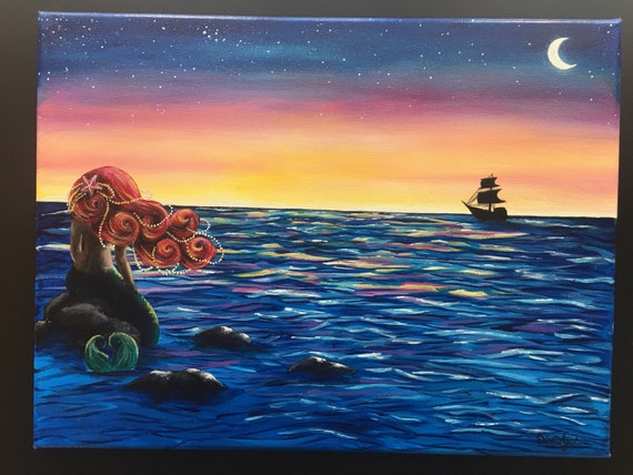 Mermaid Sunset Etsy Mermaid Sunset Etsy
