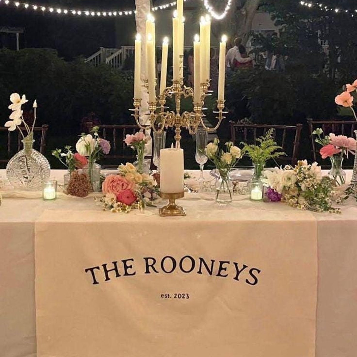 Hand Painted Canvas Banner | The Kaczmareks est. 2026