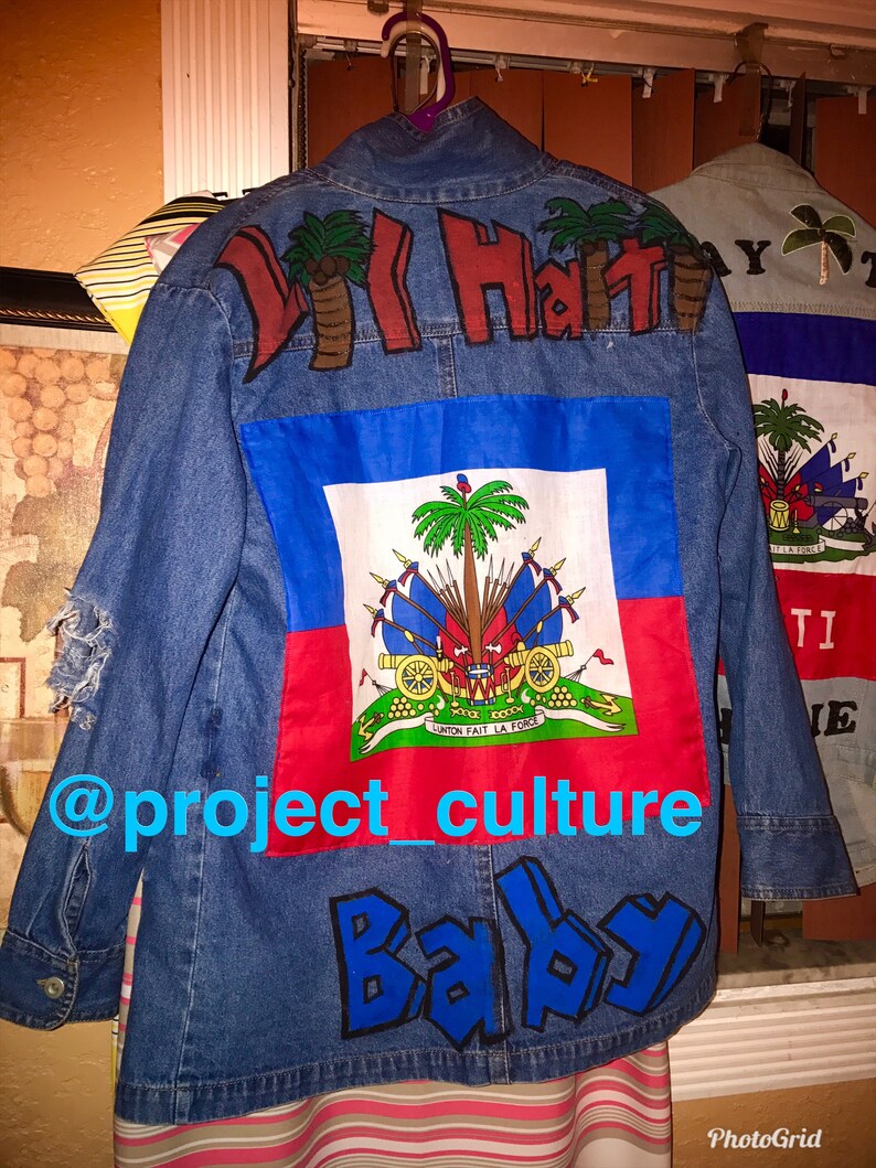 Customized Haitian Flag Jacket lil Haiti Baby Etsy