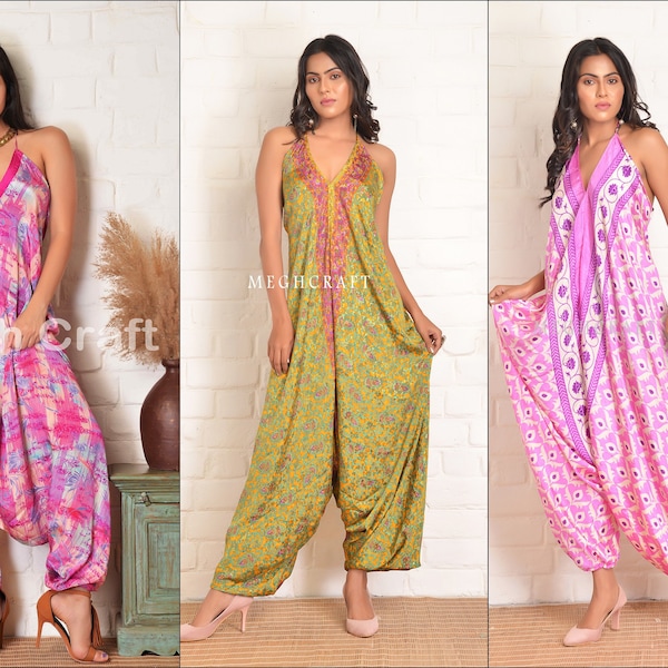 Recycled Silk Harem Jumpsuit