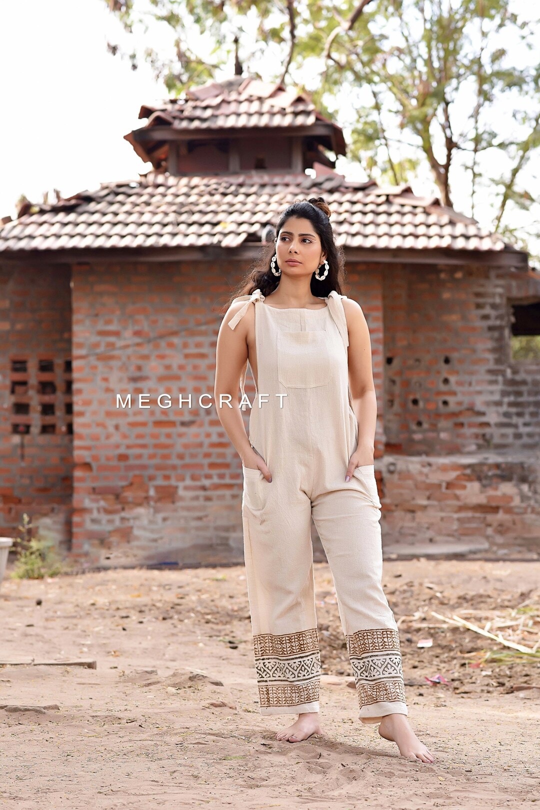 Purple Fields handwoven organic cotton jumpsuit main image 0