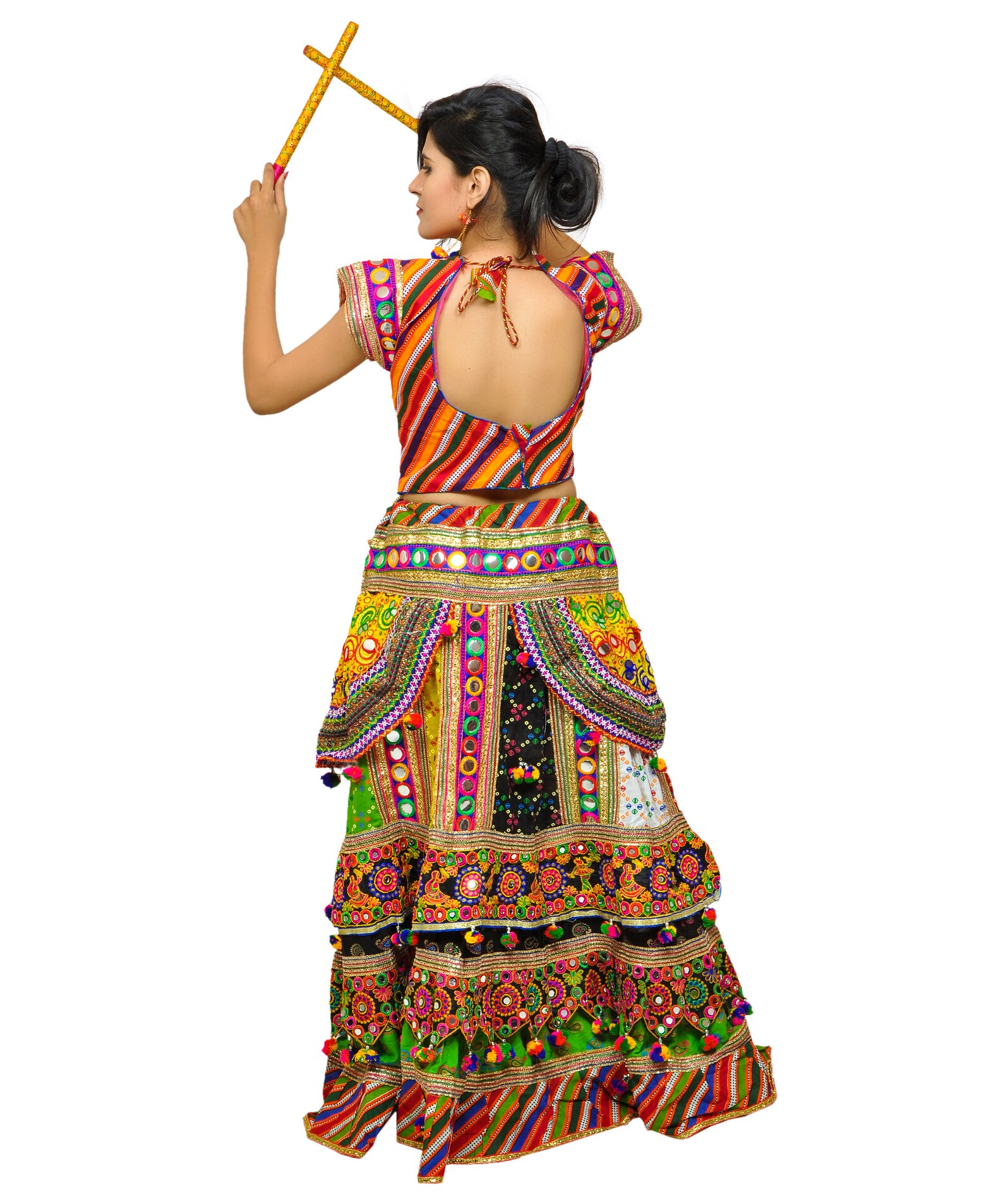 Gujarati Traditional Tassels Beaded Navratri Wear Chaniya Etsy