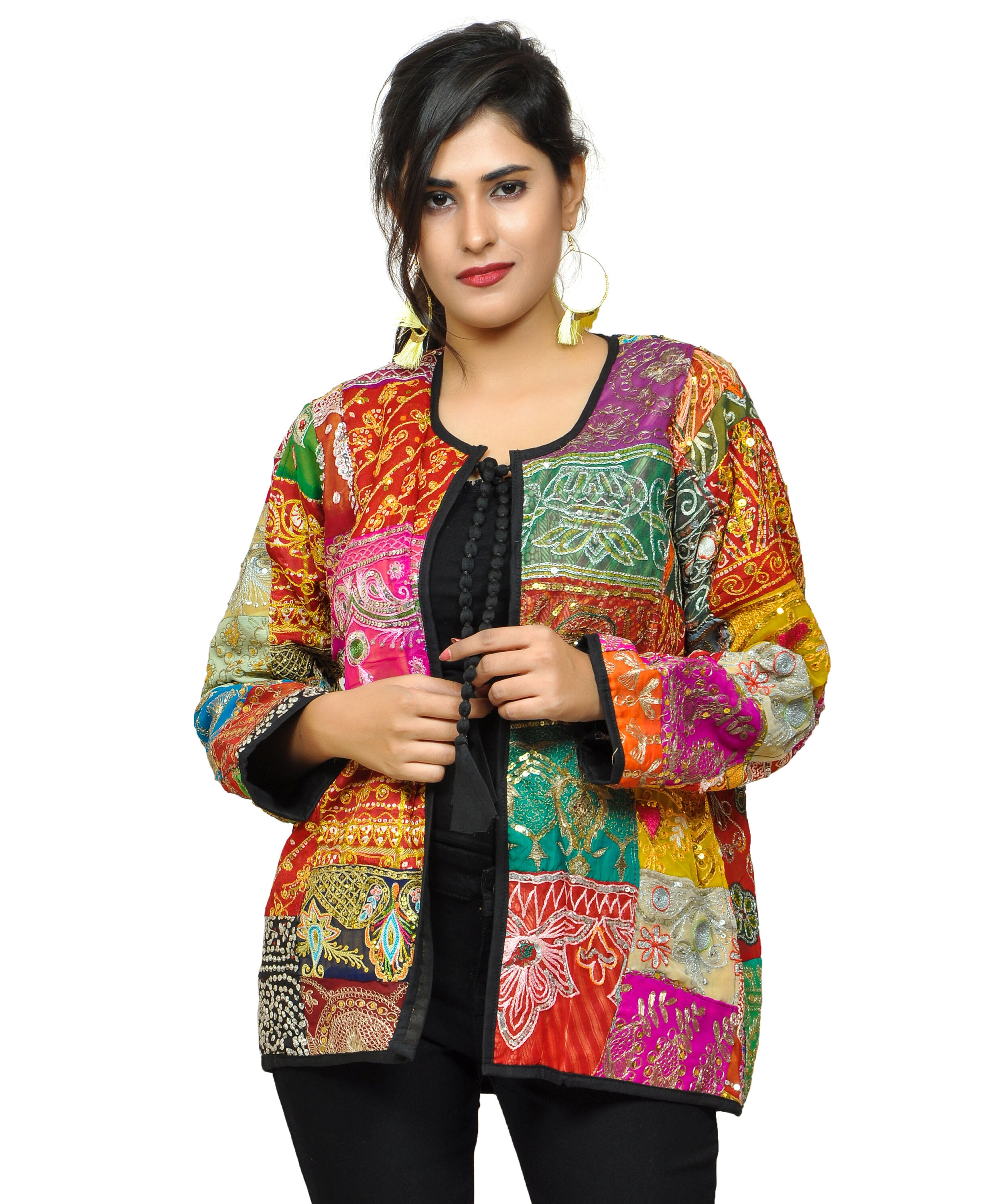 Hippie Boho Banjara Jacket Indian Traditional Patch Work - Etsy UK