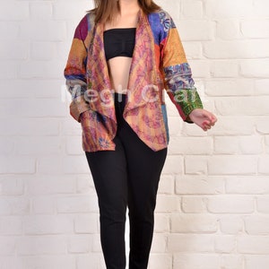 Boho Gypsy Ajrakh Long Shrug main image 1