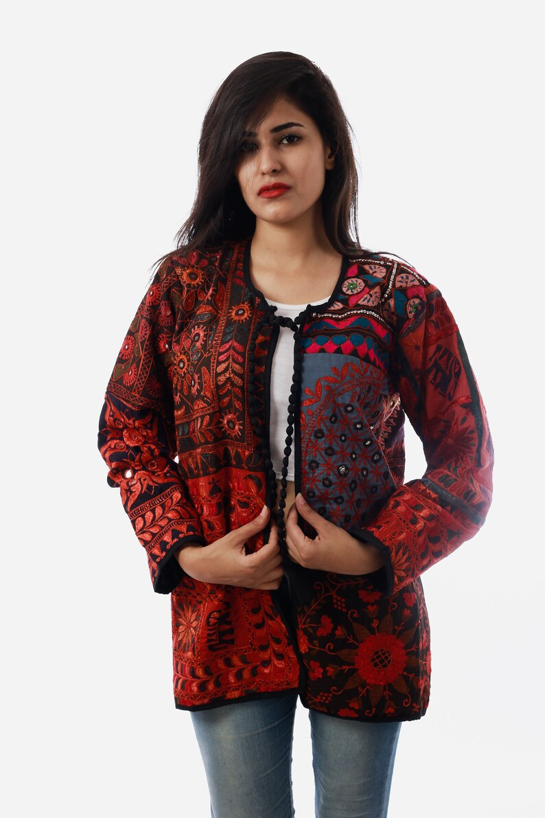 Gujarati Traditional Gamthi Work Jacket Navratri Festival Etsy