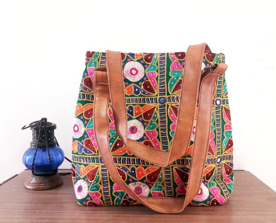 Assorted Cotton Banjara Gypsy Boho Tote Bag