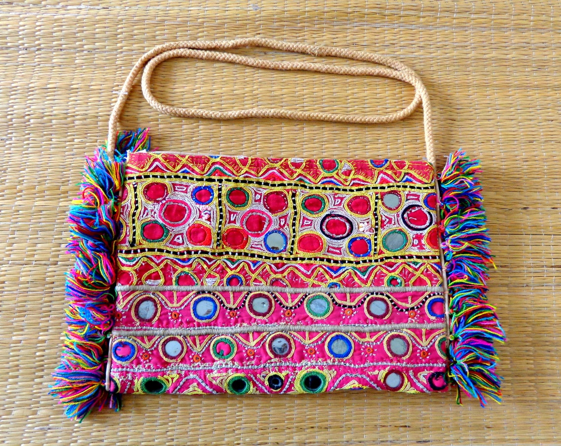 Gujarati Traditional Clutch Purse Multicolored Handmade Etsy