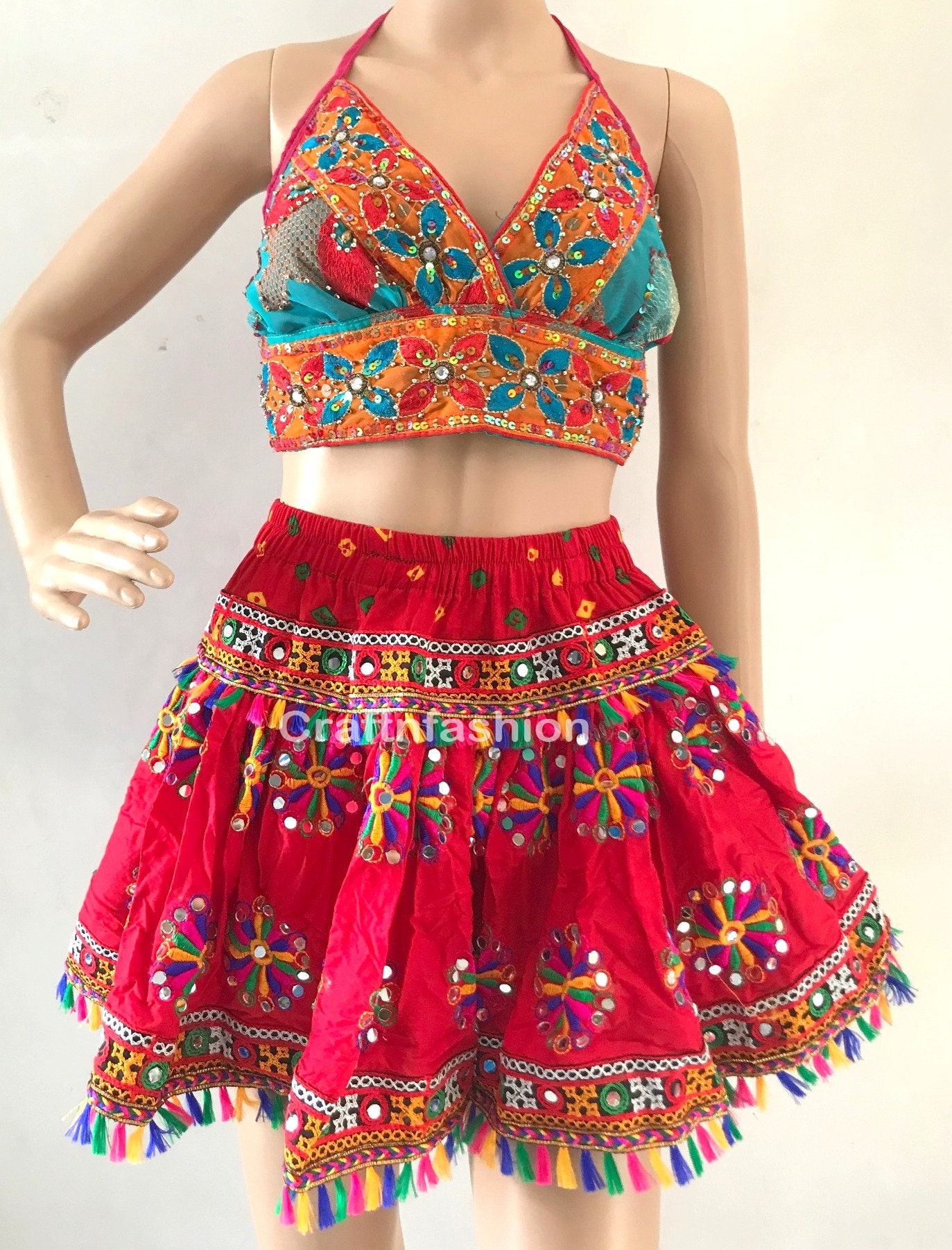 boho mini skirt uk