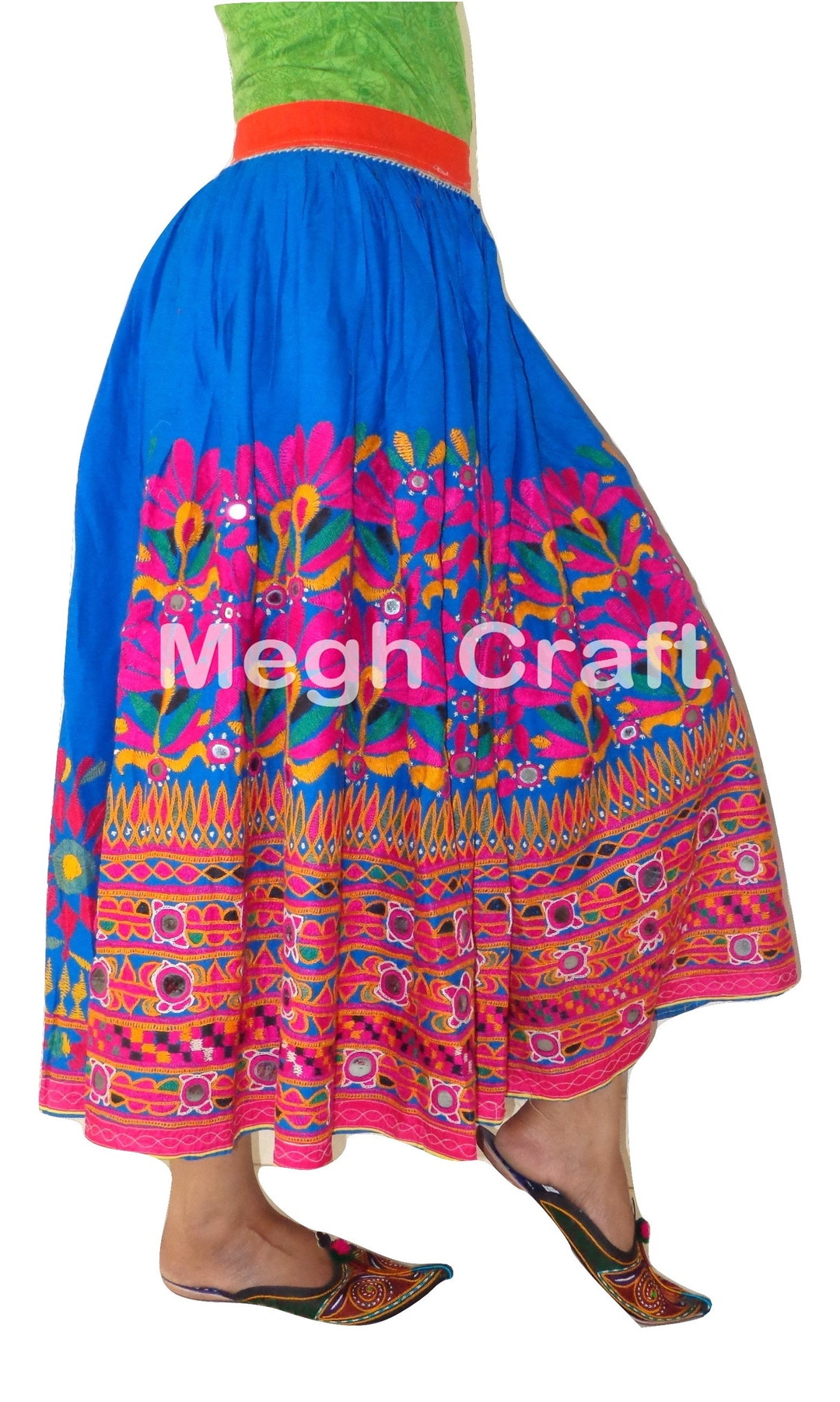 Bohemian Banjara Hand Embroidery Skirt Traditional Navratri - Etsy