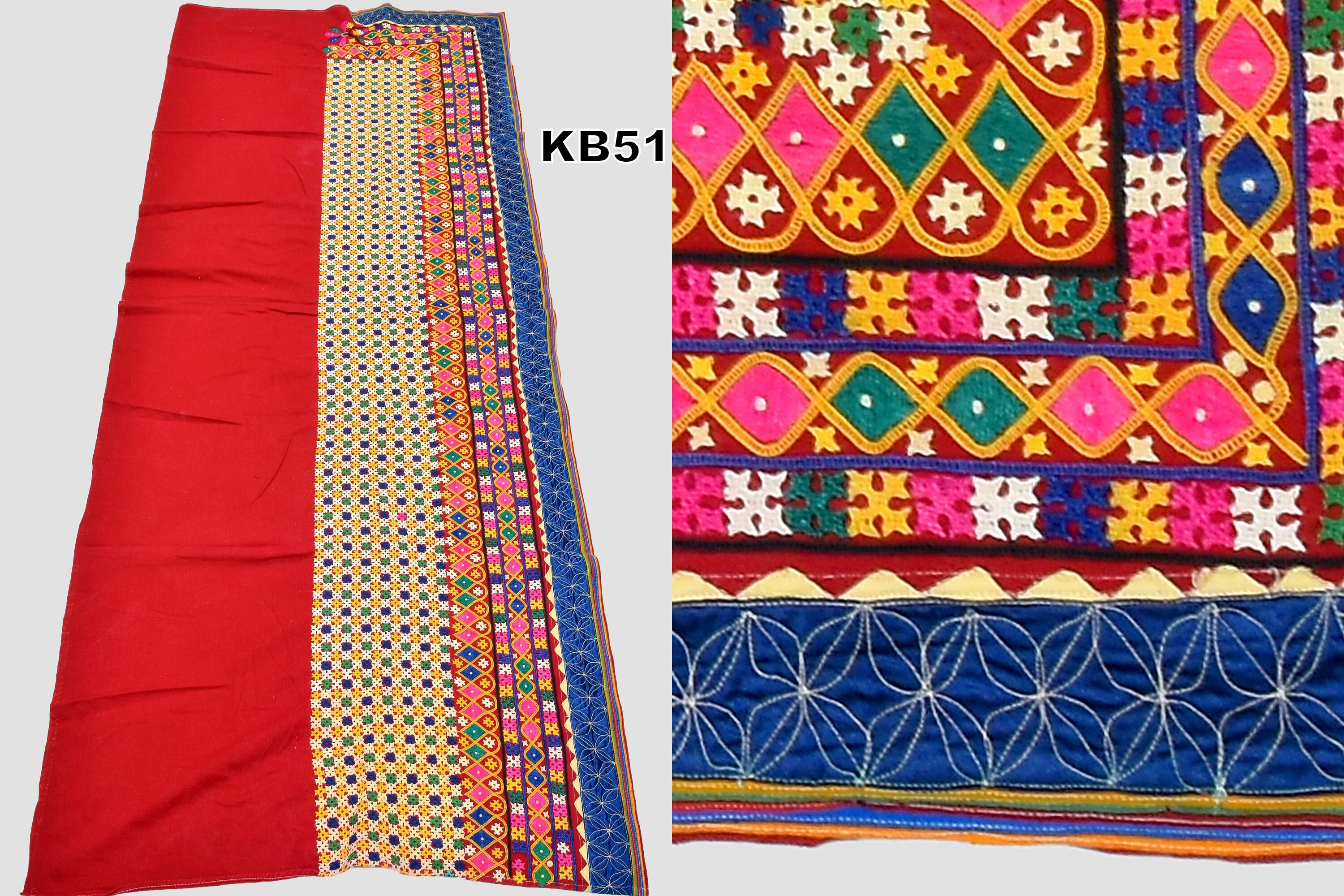 Traditional vintage kutch jessecmault border lotus design  etsy
