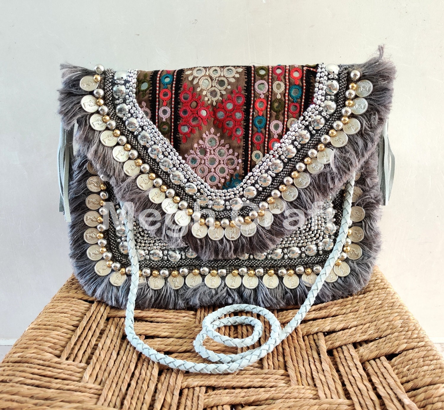 Boho Fashion Clutch String Purse-Pearl Beaded Clutch | Etsy