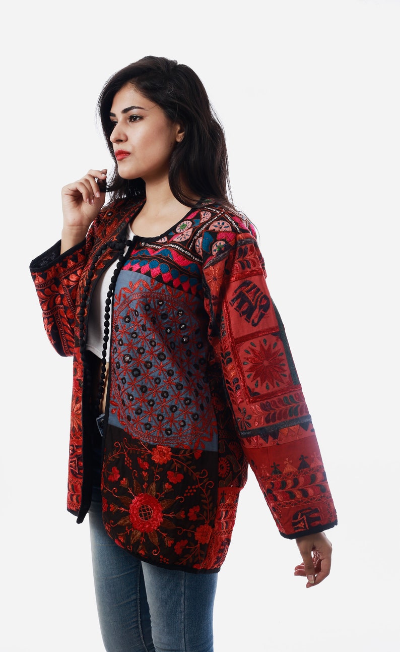 Gujarati Traditional Gamthi Work Jacket Navratri Festival Etsy