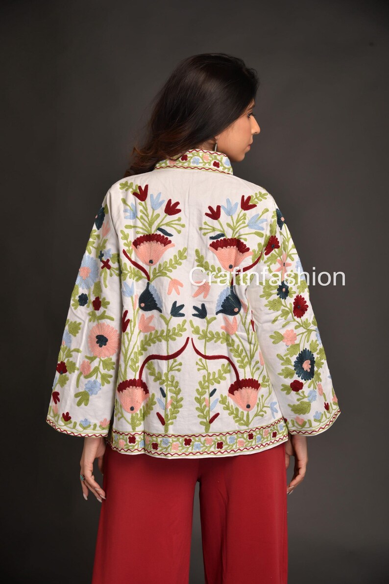 Buy Cotton Suzani Embroidered Jacket Suzani Coat Women Suzani Hand