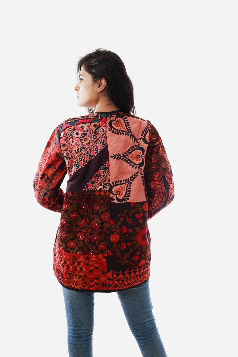 Gujarati Traditional Gamthi Work Jacket Navratri Festival Etsy