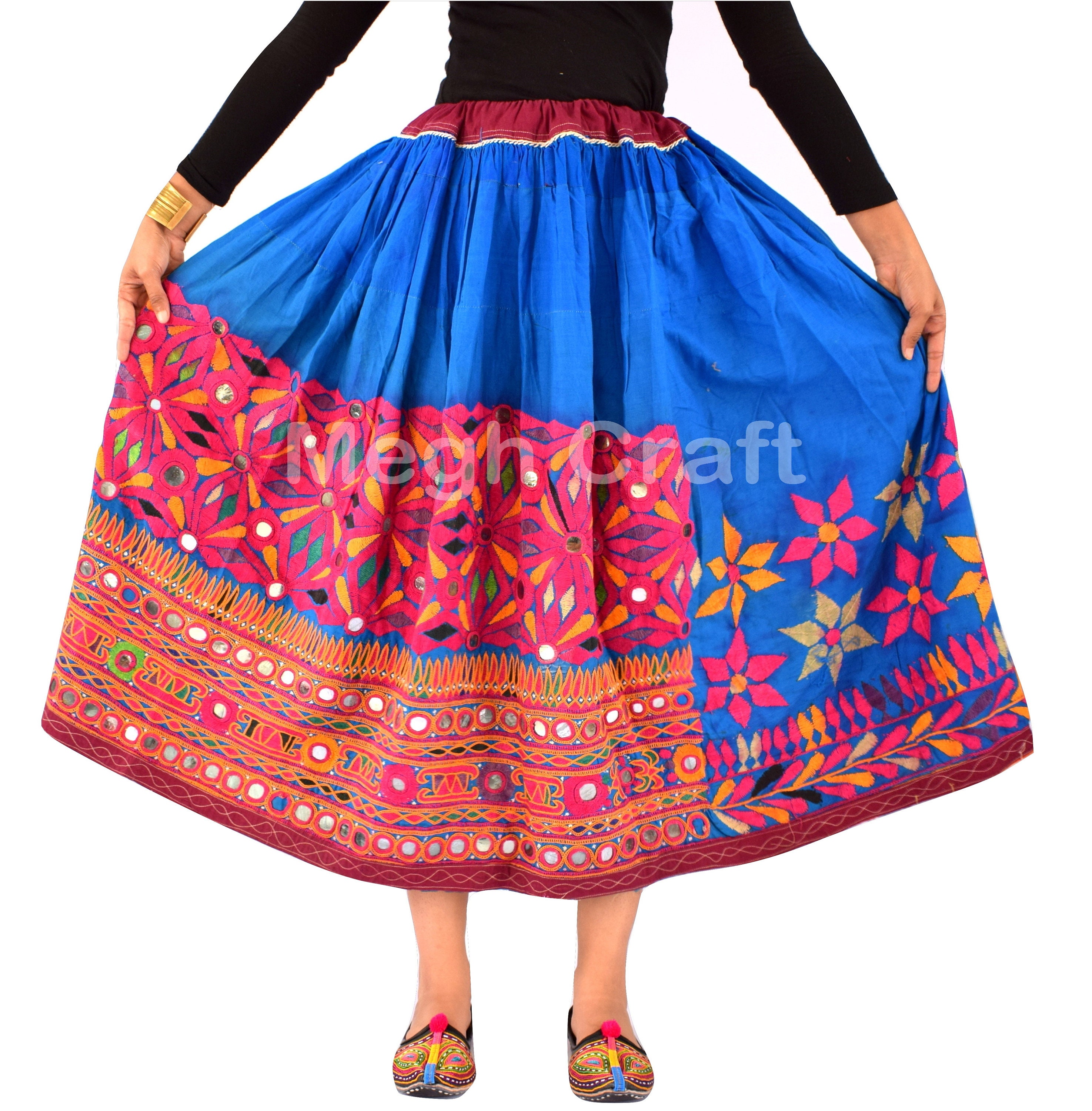 long skirt elastic waistband