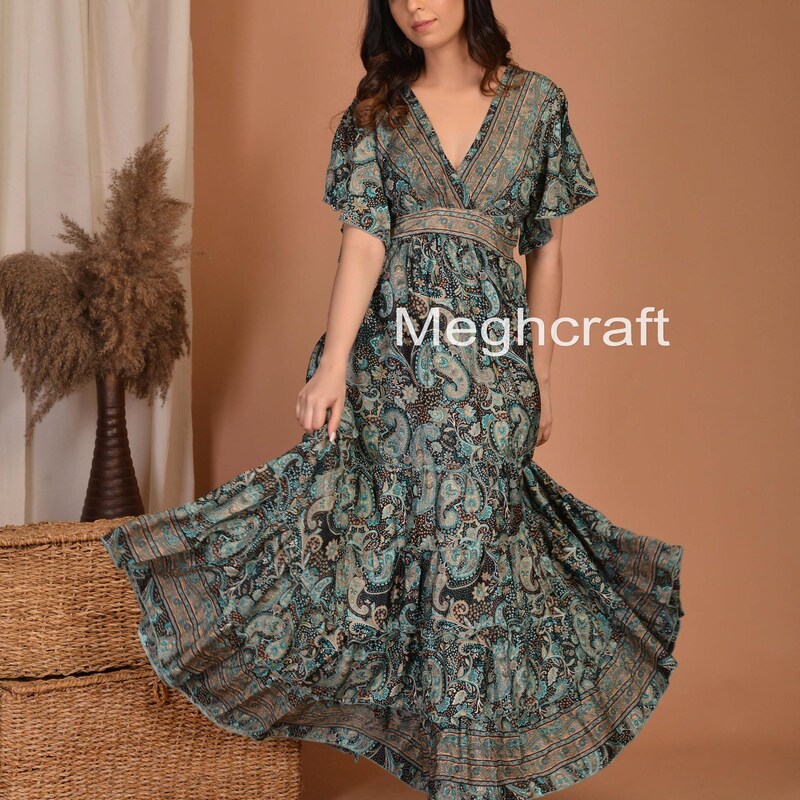 Long Full Boho Maxi Dress
