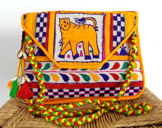 Buy #INDIASHINES Traditional Sling Bags Ethnic Handcrafted Embroidered  Gujarati - Rajasthani Style For Women at Amazon.in