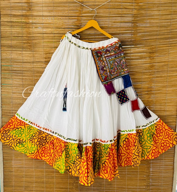 Gujarati Mirror Work Lehenga For Navratri | Mirror work lehenga, Lehenga,  Chaniya choli