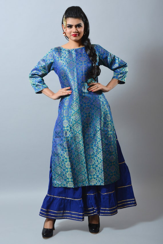 kurta top with skirt