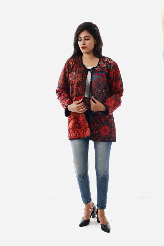 Gujarati Traditional Gamthi Work Jacket Navratri Festival Etsy