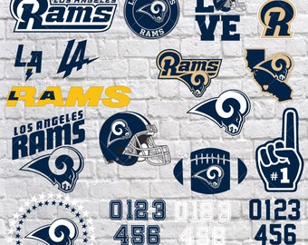 Only Rams Sticker Svg Rams football svg | Etsy